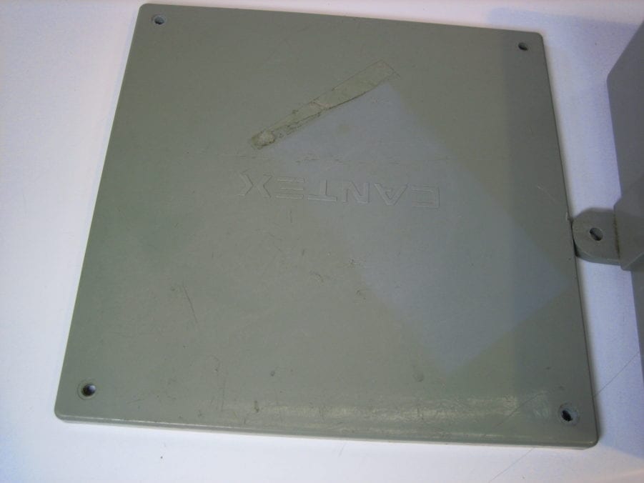 Cantex 12X12X4 PVC Electrical Junction Box- Great Shape - Image 3