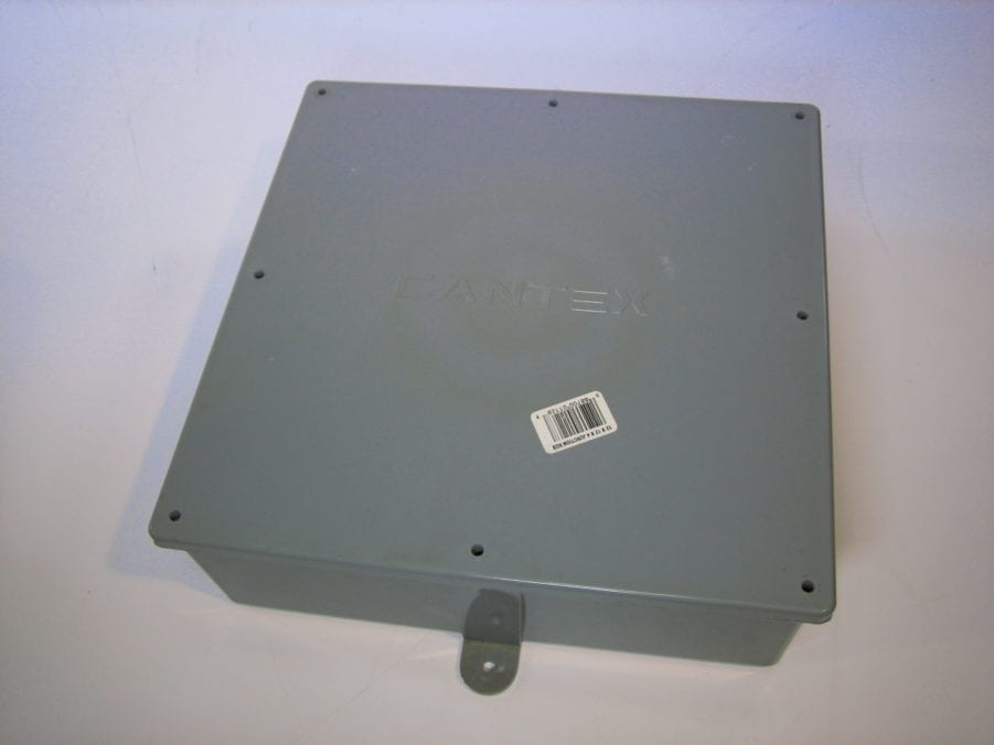 Cantex 12X12X4 PVC Electrical Junction Box- Great Shape