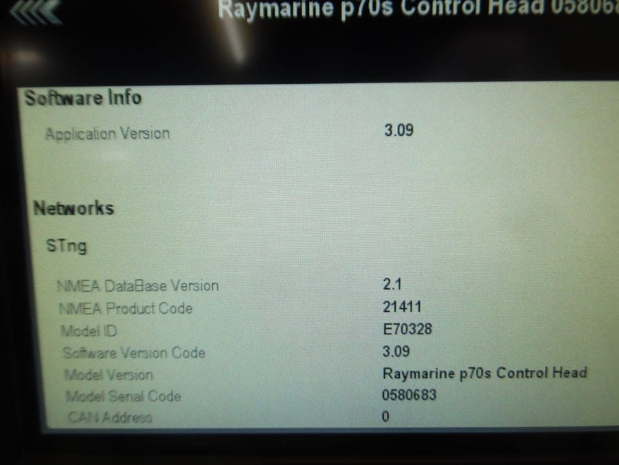 Raymarine - P70s Autopilot Control Head - E70328 - Comms Test - Great Cond. - Image 5