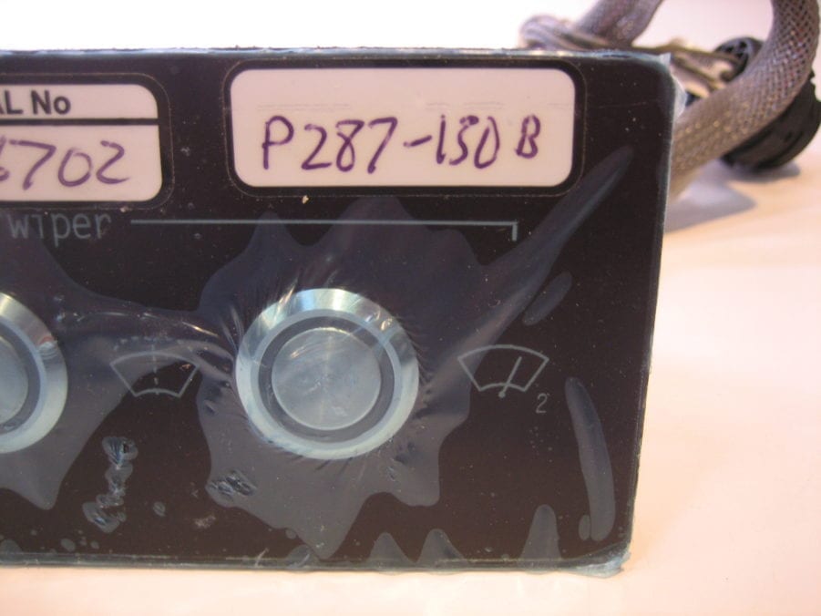 Marine Double Windshield Wiper Control Panel P287-150B - 3 Button w/Washer Fluid - Image 4