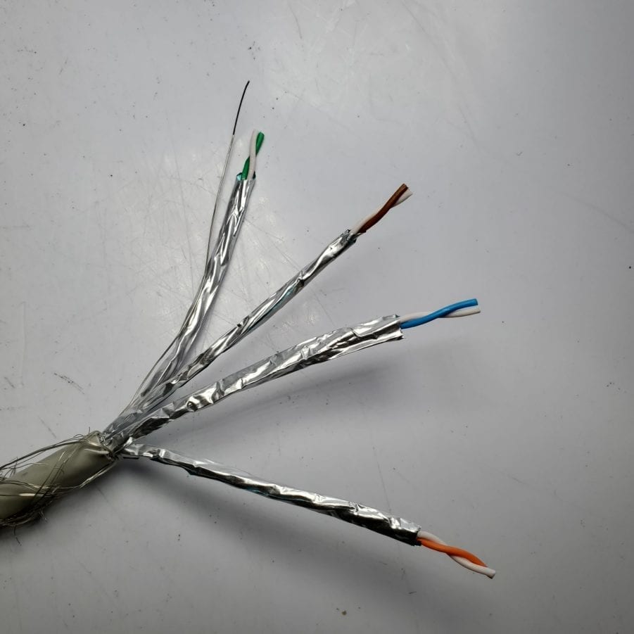 Teldor 9928654129 - Cat7 4 Pair 23 AWG S/FTP 600MHZ Shielded Data Cable - 540ft Open Spool - Image 12
