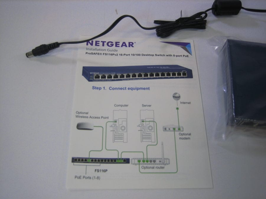 Netgear - FS116P V2 -16-Port Fast Ethernet Switch W/PoE - New open Box - Image 4