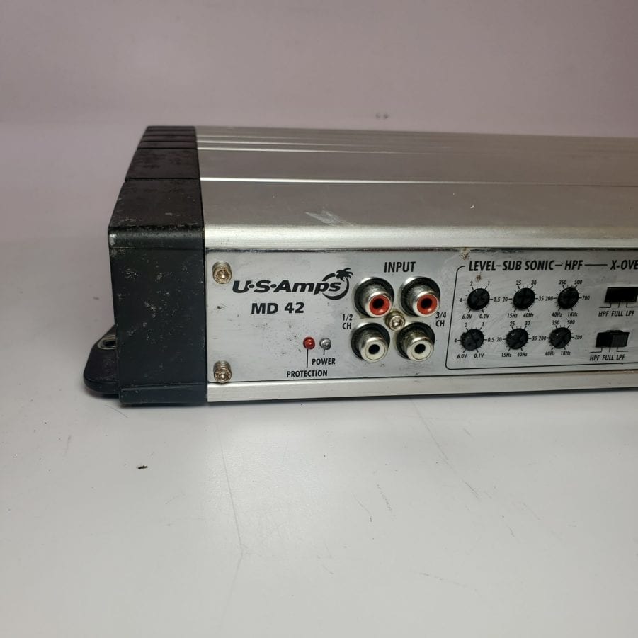 US Amps Merlin MD 42 - 12 Volt 4 Channel 75 Watt Amplifier - AS IS - Image 4