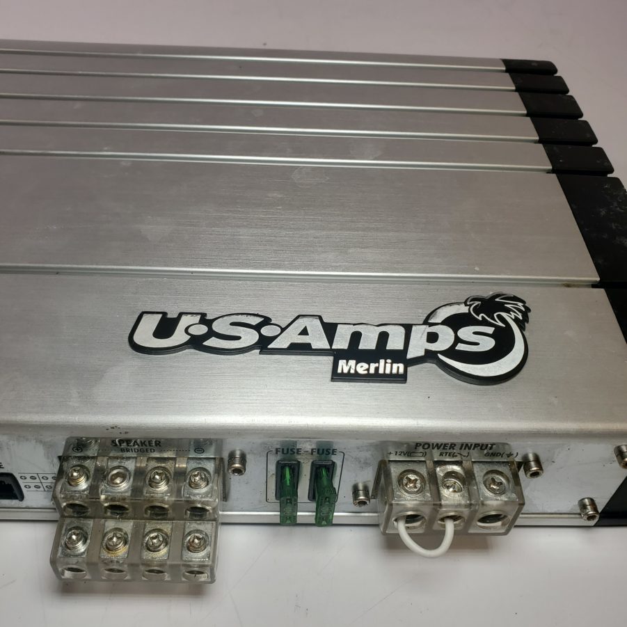 US Amps Merlin MD 42 - 12 Volt 4 Channel 75 Watt Amplifier - AS IS - Image 3