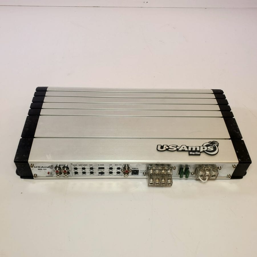 US Amps Merlin MD 42 - 12 Volt 4 Channel 75 Watt Amplifier - AS IS