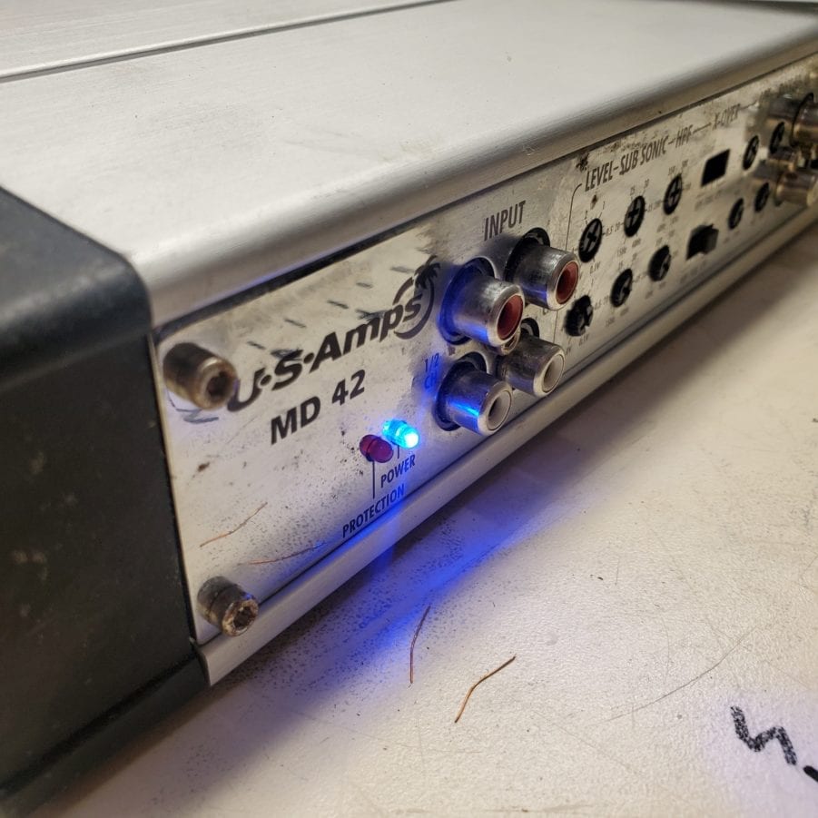 US Amps Merlin MD 42 - 12 Volt 4 Channel 75 Watt Amplifier - AS IS - Image 2
