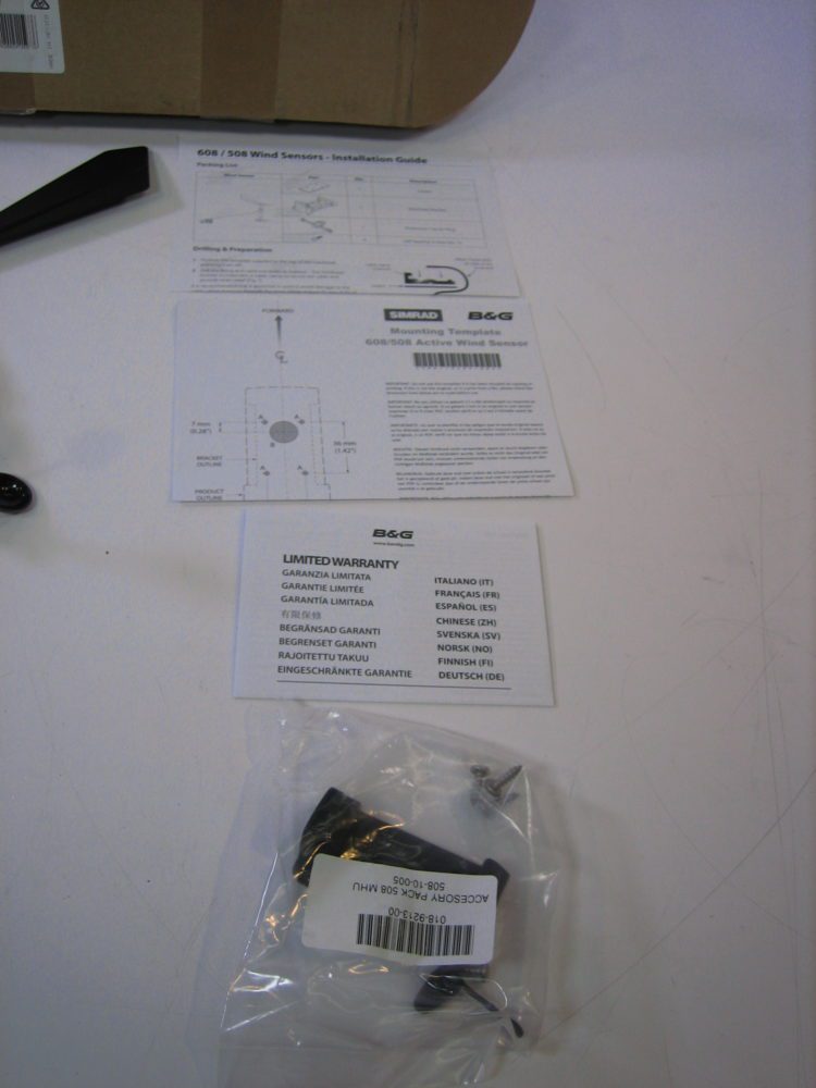 Simrad B&G 608 Wind Sensor Transducer - Tested - New Open Box - Max ...