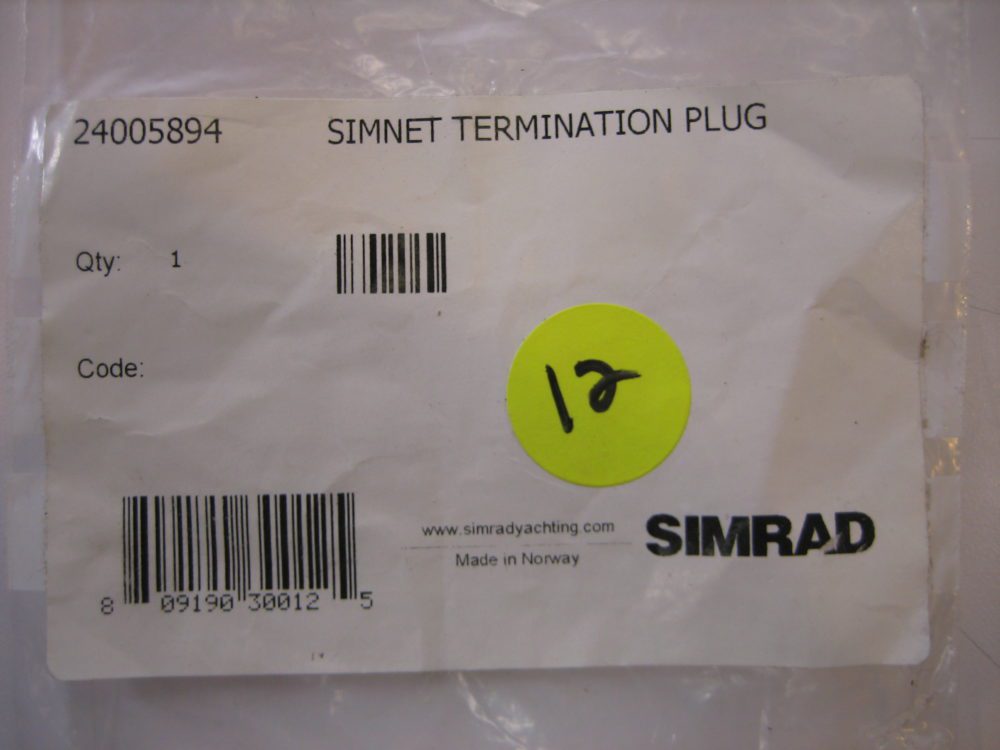 SIMRAD SIMNET TERMINATOR - 24005894 - NEW OLD STOCK - Max Marine ...
