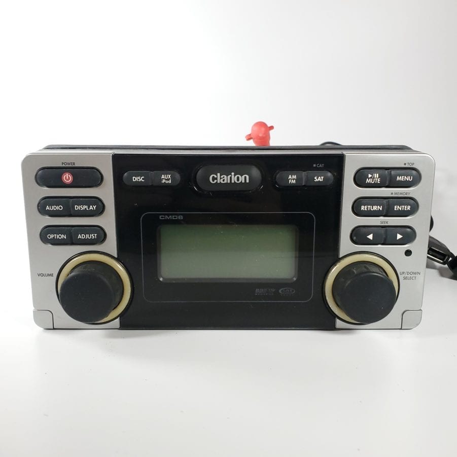 Clarion CMD6 Watertight Marine CD/AM/FM/XM Radio Stereo System - FOR PARTS ONLY
