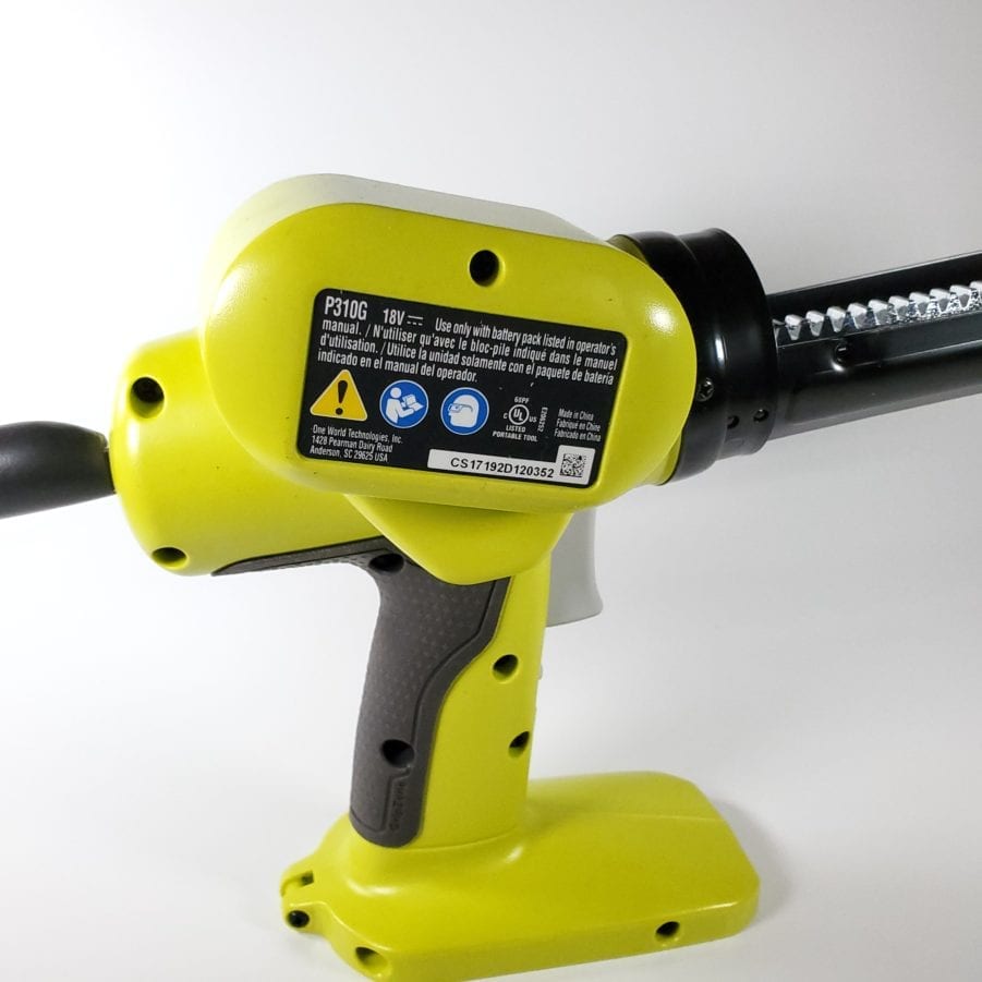 Ryobi P310G -- Power Caulk Adhesive Gun 18V One+ System - TOOL ONLY - Image 4