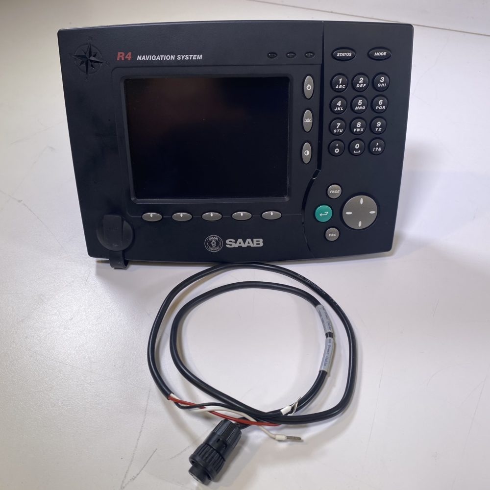Saab R4 SAAB TransponderTech R4 Shipborne Class A AIS Display + Power Cable ...