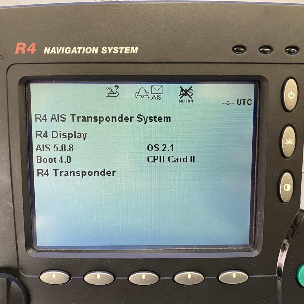 Saab R4 SAAB TransponderTech R4 Shipborne Class A AIS Display + Power Cable ...