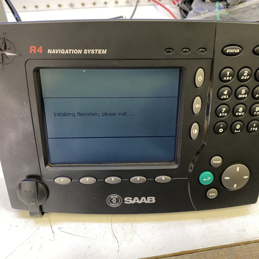 Saab R4 SAAB TransponderTech R4 Shipborne Class A AIS Display + Power Cable ...