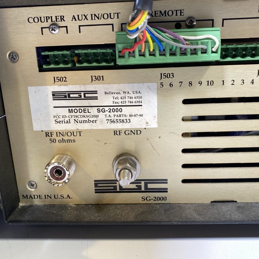 SGC SG-2000 TR HF Commercial SSB Single Sideband  + SG-230 Smart Tuner - Parts Lot - Image 4