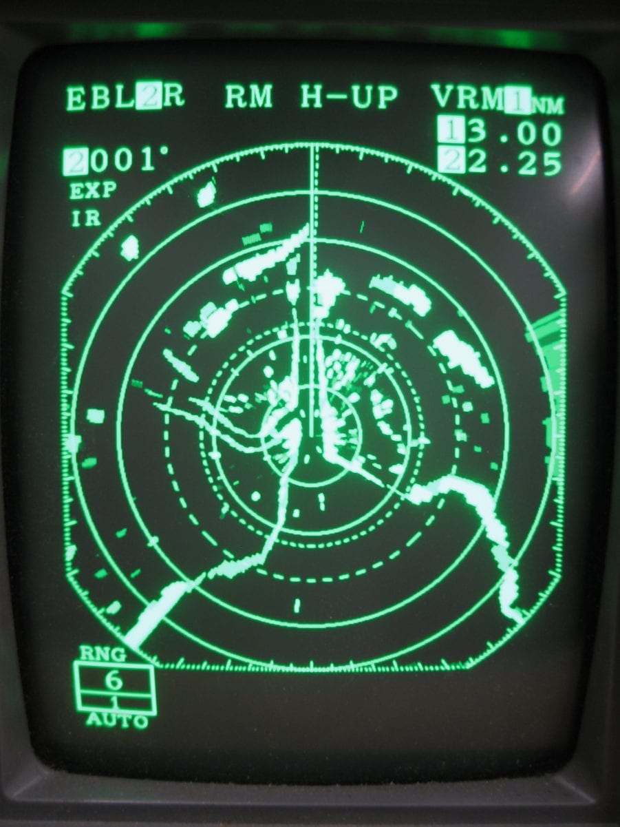 Raytheon R41xx Raster Scan CRT DISPLAY ONLY - M92548 - f/ M92542 Radar ...