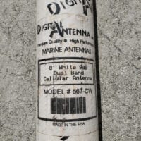 Digital Antenna 567-CW - Wh 9dB Dual Band Cellular Boat Antenna - NEW OLD STOCK
