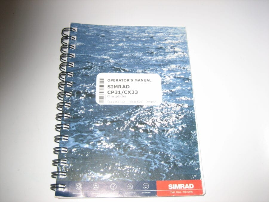 Simrad CP31 CX33 Operator's Manual - FREE US SHIPPING - Image 2