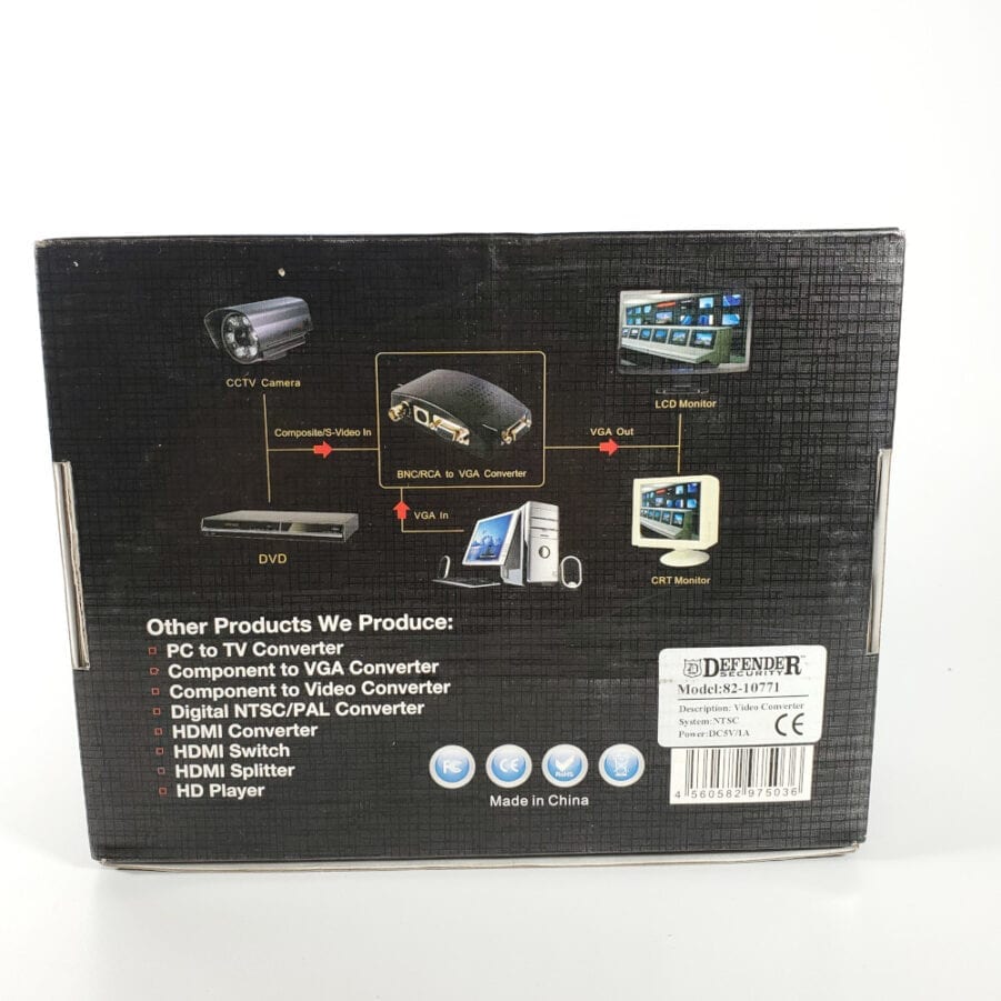 Defender Security 82-10771 - BNC/RCA and S-Video to VGA Converter  NEW OLD STOCK - Image 11