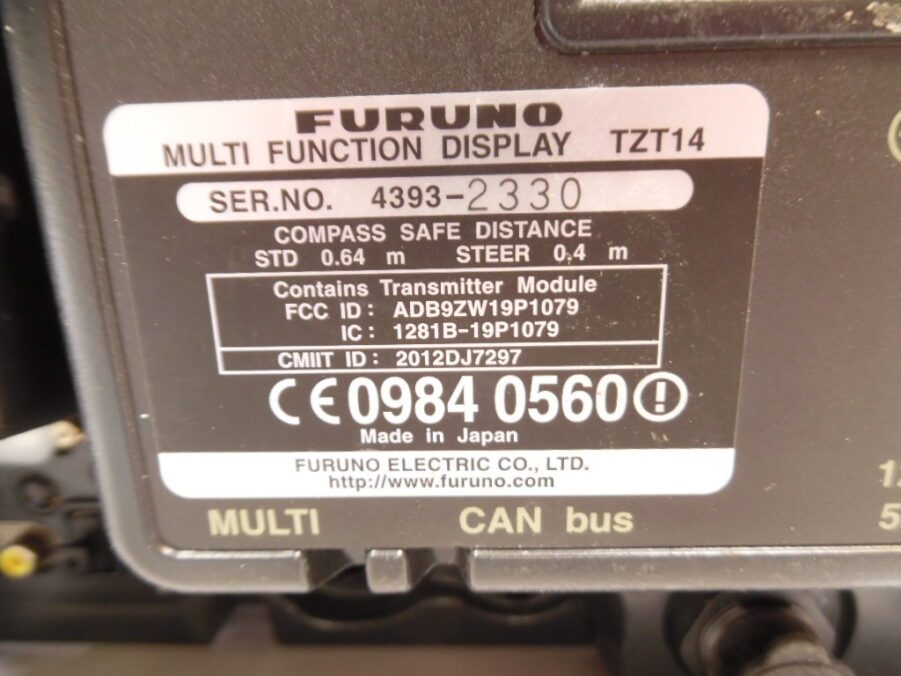 Furuno - TZ Touch TZT14 14" MFD Display - Bench Tested/Updated - NEW LCD PANEL - Image 12