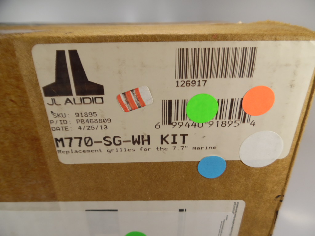 JL Audio Marine Speaker Grille Set 91895 M770SGWH Kit NEW