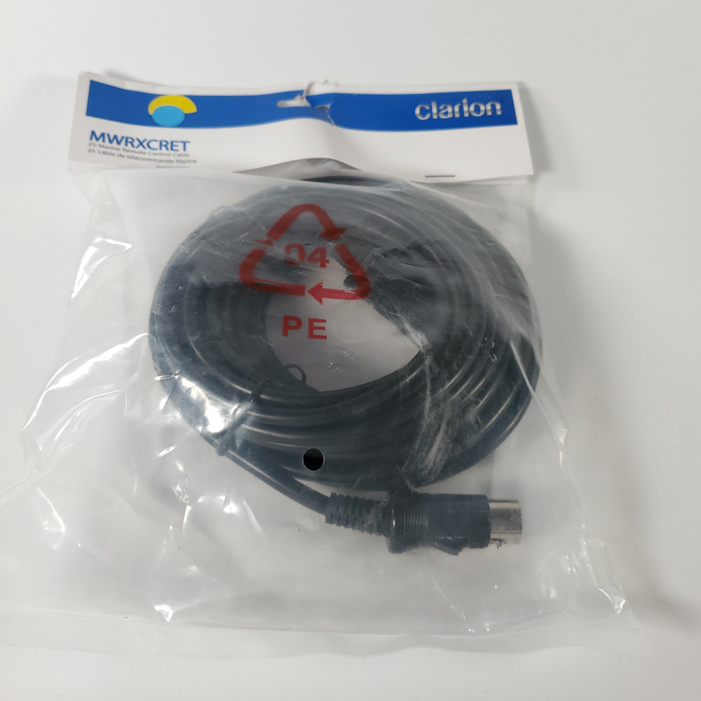 Clarion MWRXCRET 25' Marine Remote Control Extension Cable NEW OLD