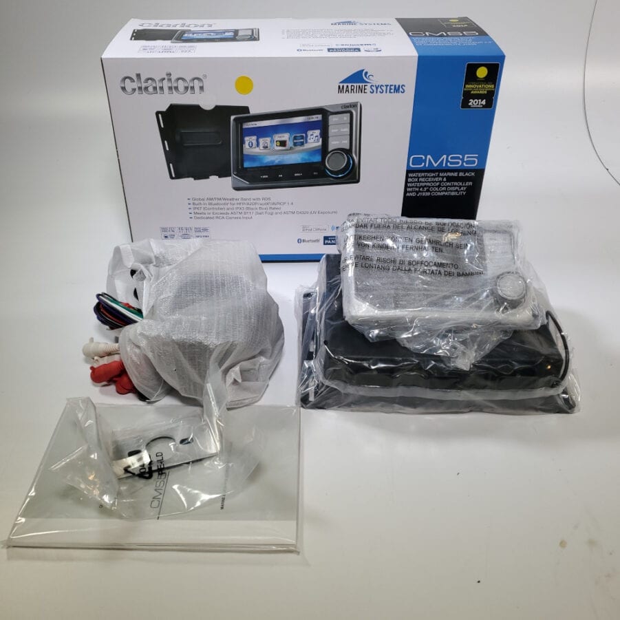 Clarion CMS5 - Marine Black Box Radio w/ Waterproof 4.3" Color Controller