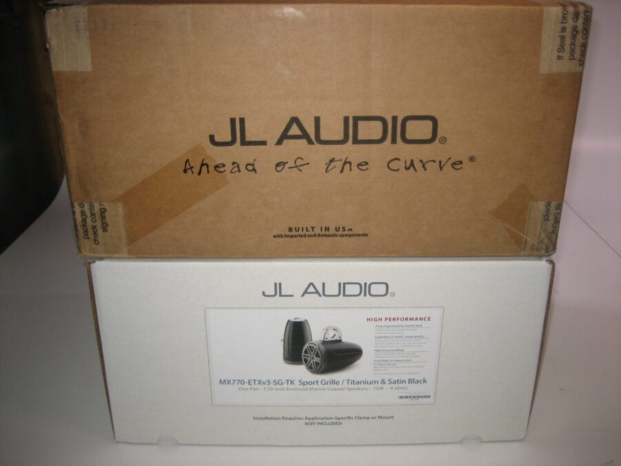 JL Audio Marine MX770-ETXv3-SG-TK Wakeboard Tower Speaker Set *NEW OLD STOCK*