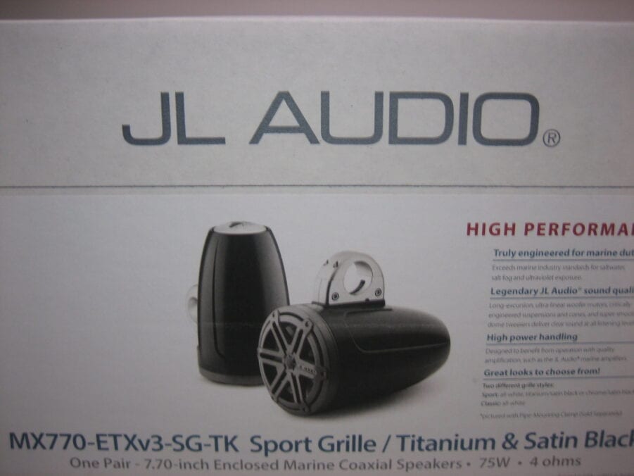 JL Audio Marine MX770-ETXv3-SG-TK Wakeboard Tower Speaker Set *NEW OLD STOCK* - Image 3