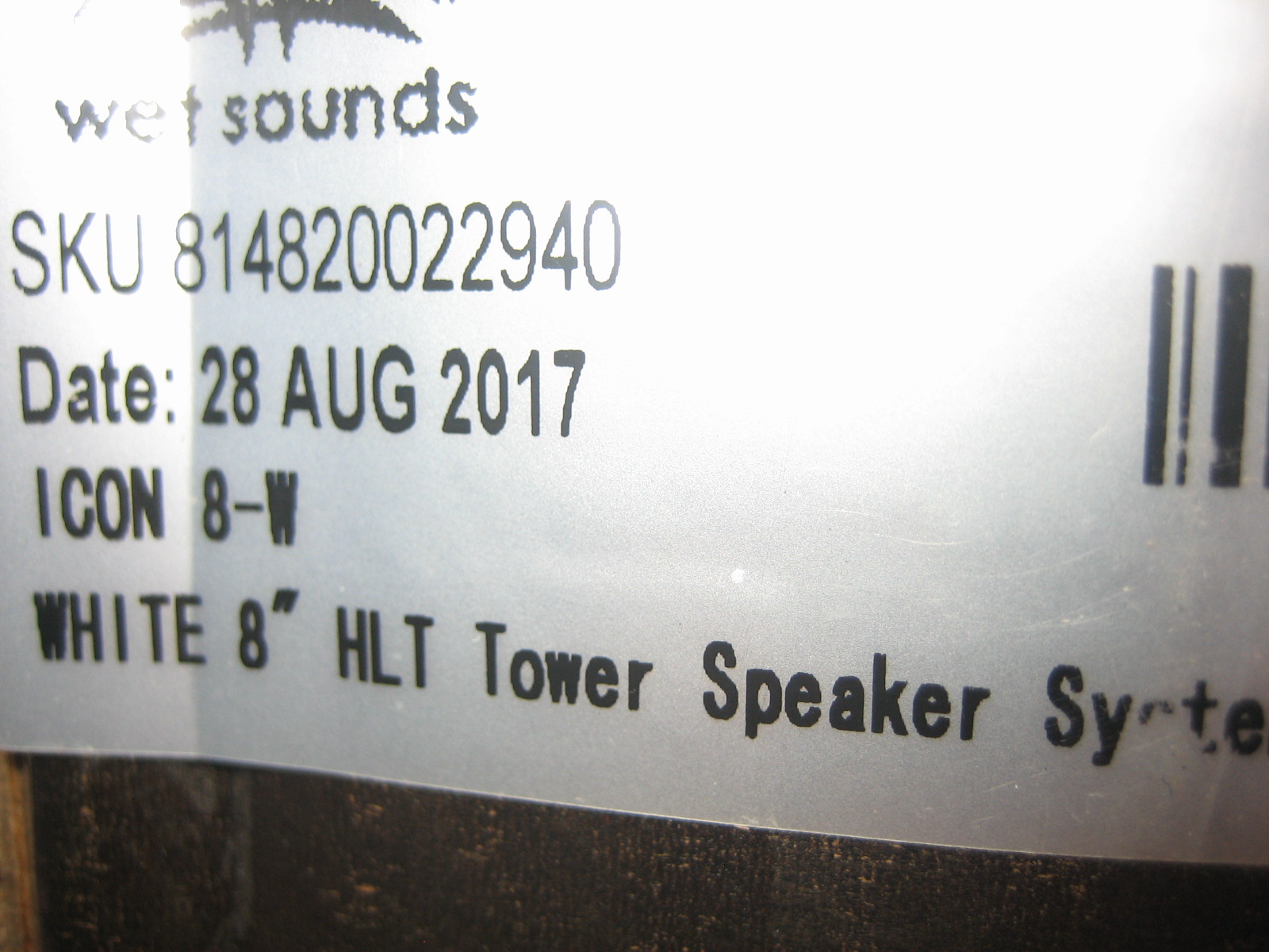 Wet Sounds Icon 8W 4 Ohm White Tower Speaker w/Swivel