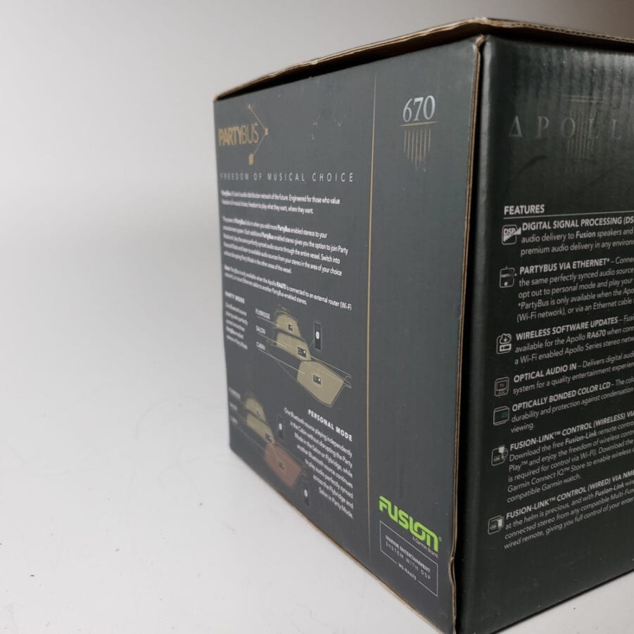 Fusion MS-RA670 - Apollo Marine System AM/FM Sirius XM Bluetooth Radio FOR PARTS - Image 13
