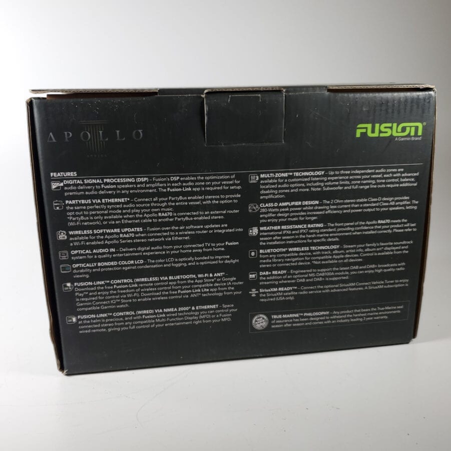 Fusion MS-RA670 - Apollo Marine System AM/FM Sirius XM Bluetooth Radio FOR PARTS - Image 12