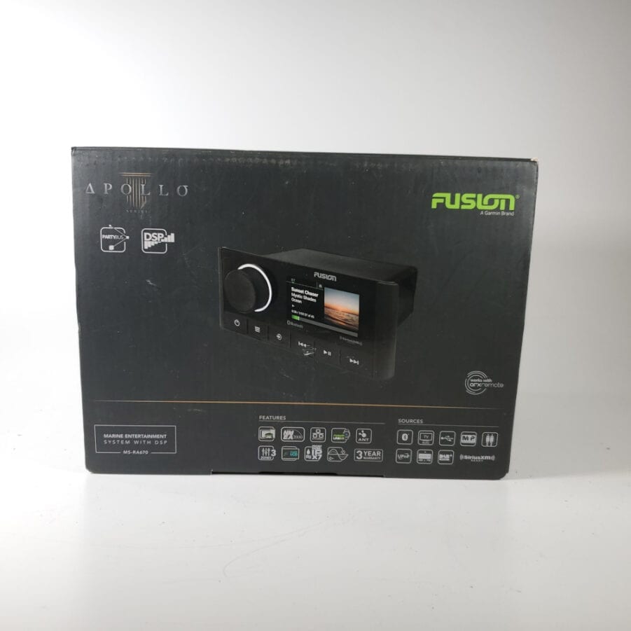 Fusion MS-RA670 - Apollo Marine System AM/FM Sirius XM Bluetooth Radio FOR PARTS - Image 10