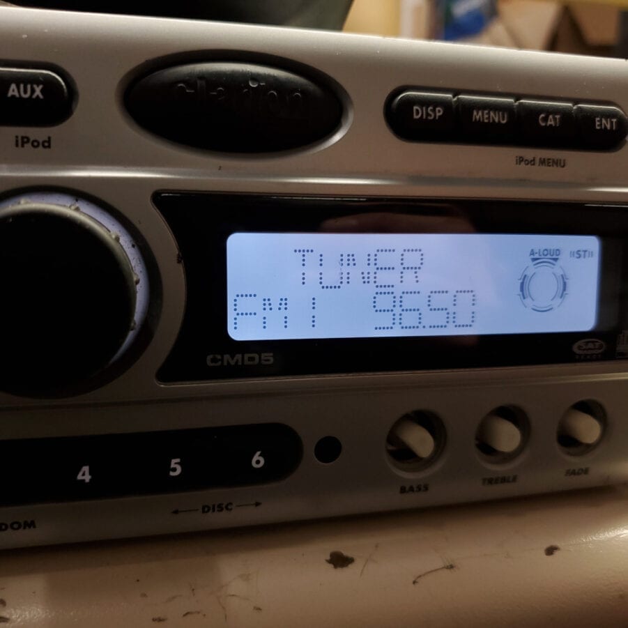 Clarion CMD5 - Marine Grade Boat Stereo Head Unit AM/FM Sirius XM Radio - USED - Image 11