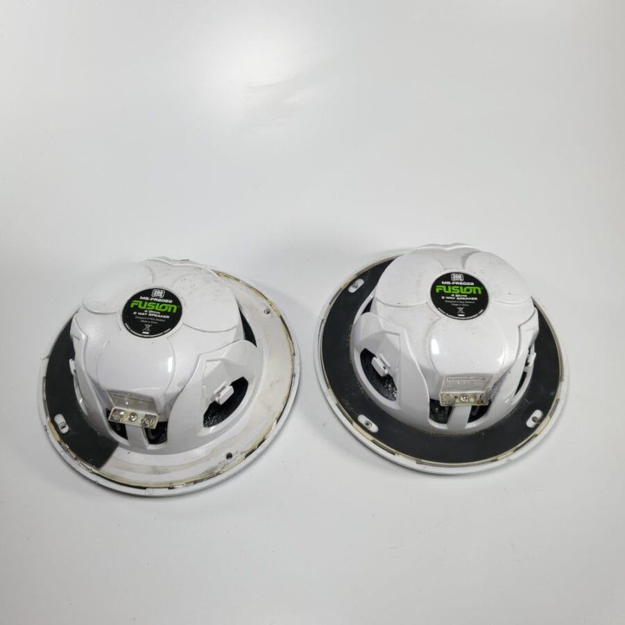 Fusion MS-FR6022 - 6" 200 Watt 2-Way Speakers w/ White Grilles - PAIR - USED - Image 4