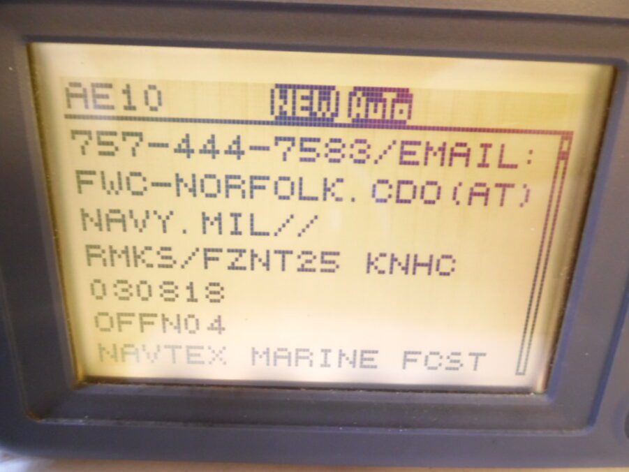 Furuno NX-300-D NAVTEX - Paperless - w/ NX-3H-D Antenna 30 Foot Cable - Tested! - Image 4
