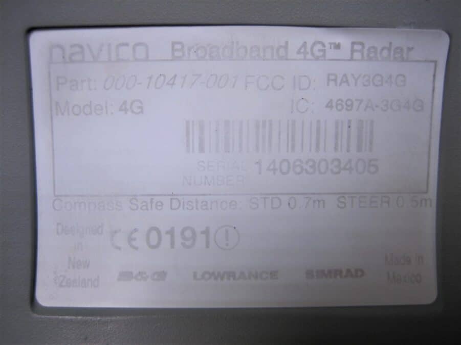 Simrad/Lowrance/B&G/Navico Broadband 4G Radar Dome w Cables & RI10 - Good Cond - Image 12