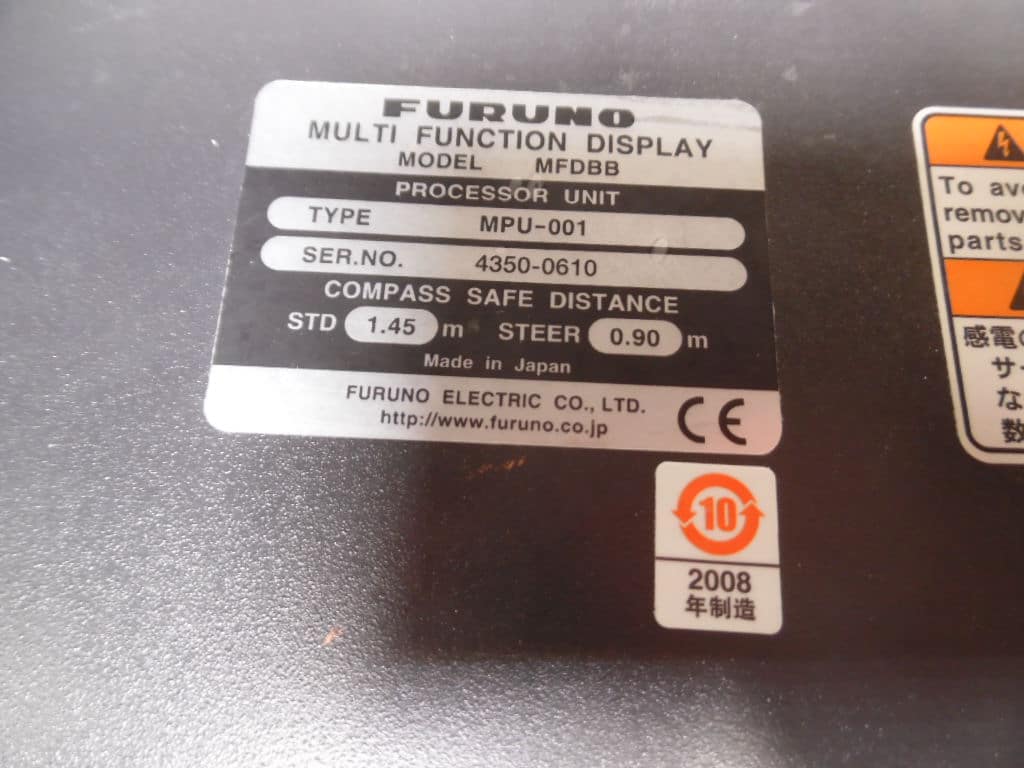 Furuno Mpu 001 Navnet 3d Black Box Processor Mfdbb Tested Good 
