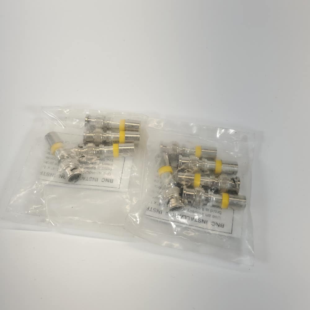 F-Conn FS59BNCUV - RG59 Coax BNC Male Connectors - LOT OF 9 - Max ...