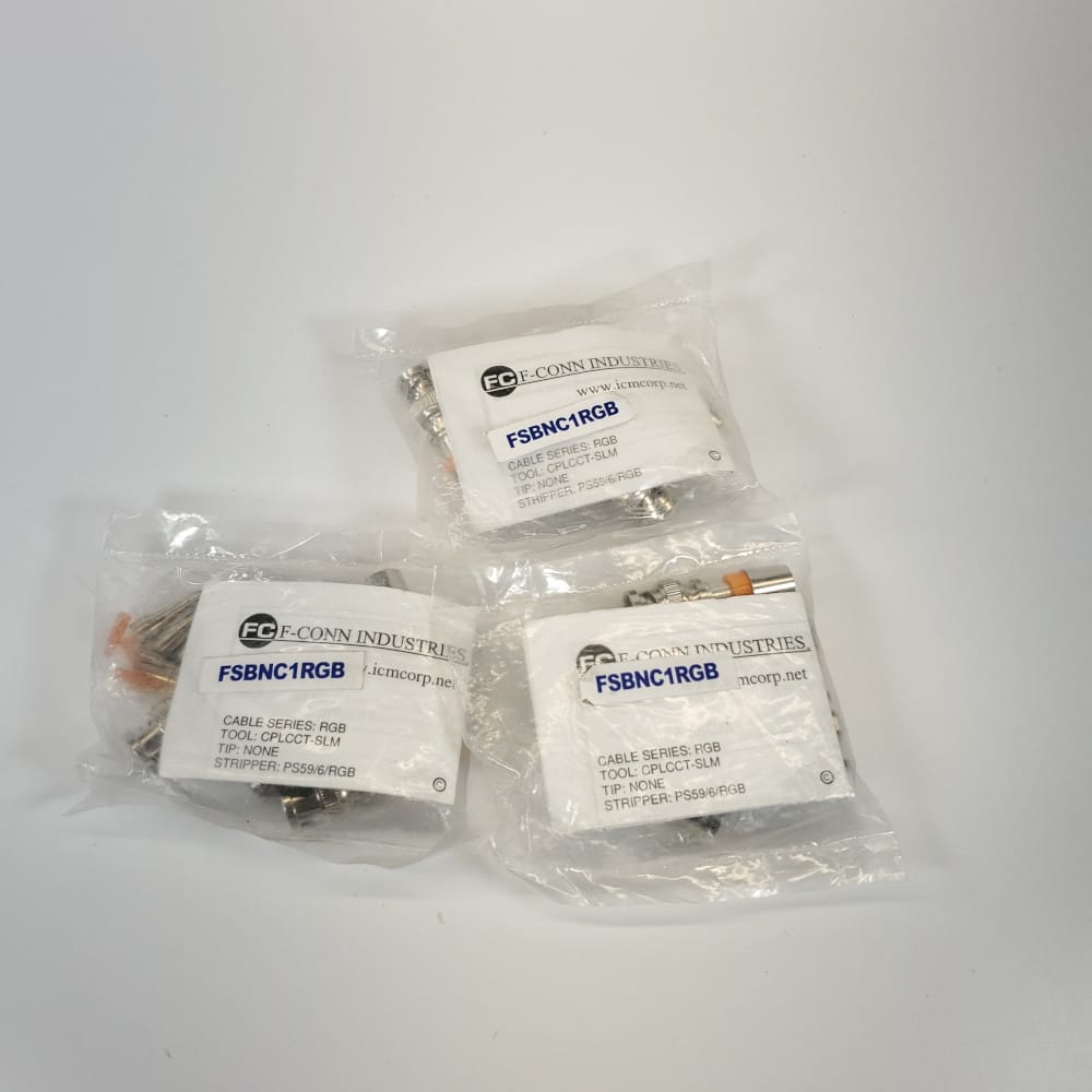 F-Conn - RGB Mini Coax Cable BNC Male Connectors