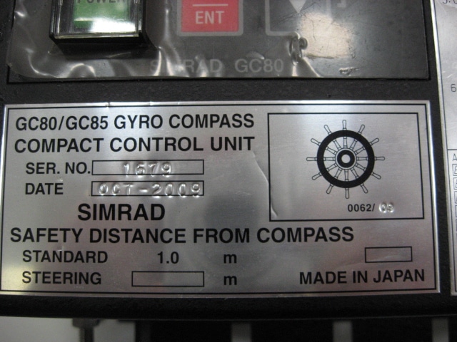 Simrad Gc85 Simrad GC80 GC85 Compact Control Unit For Parts Only 24Vdc - Max Marine ...