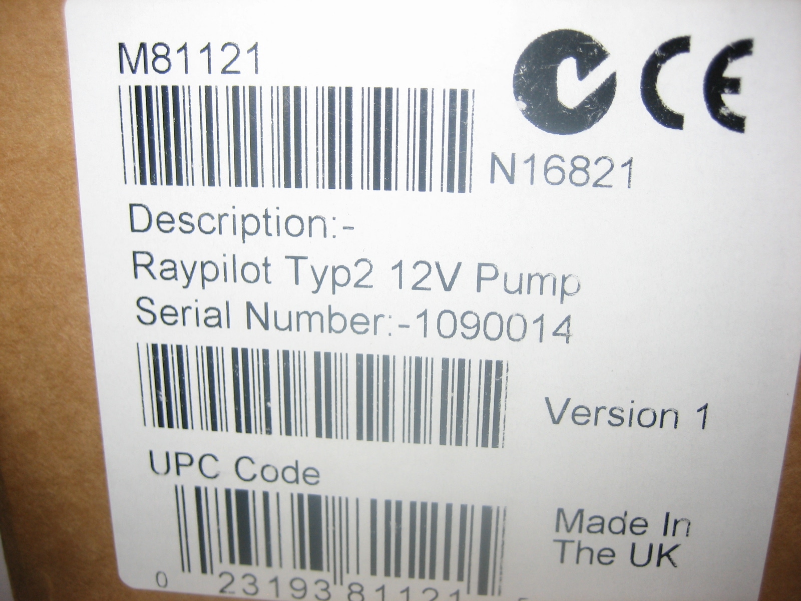 Raymarine NEW Type 2 II 12V Autopilot Pump M81121 Max Marine Electronics