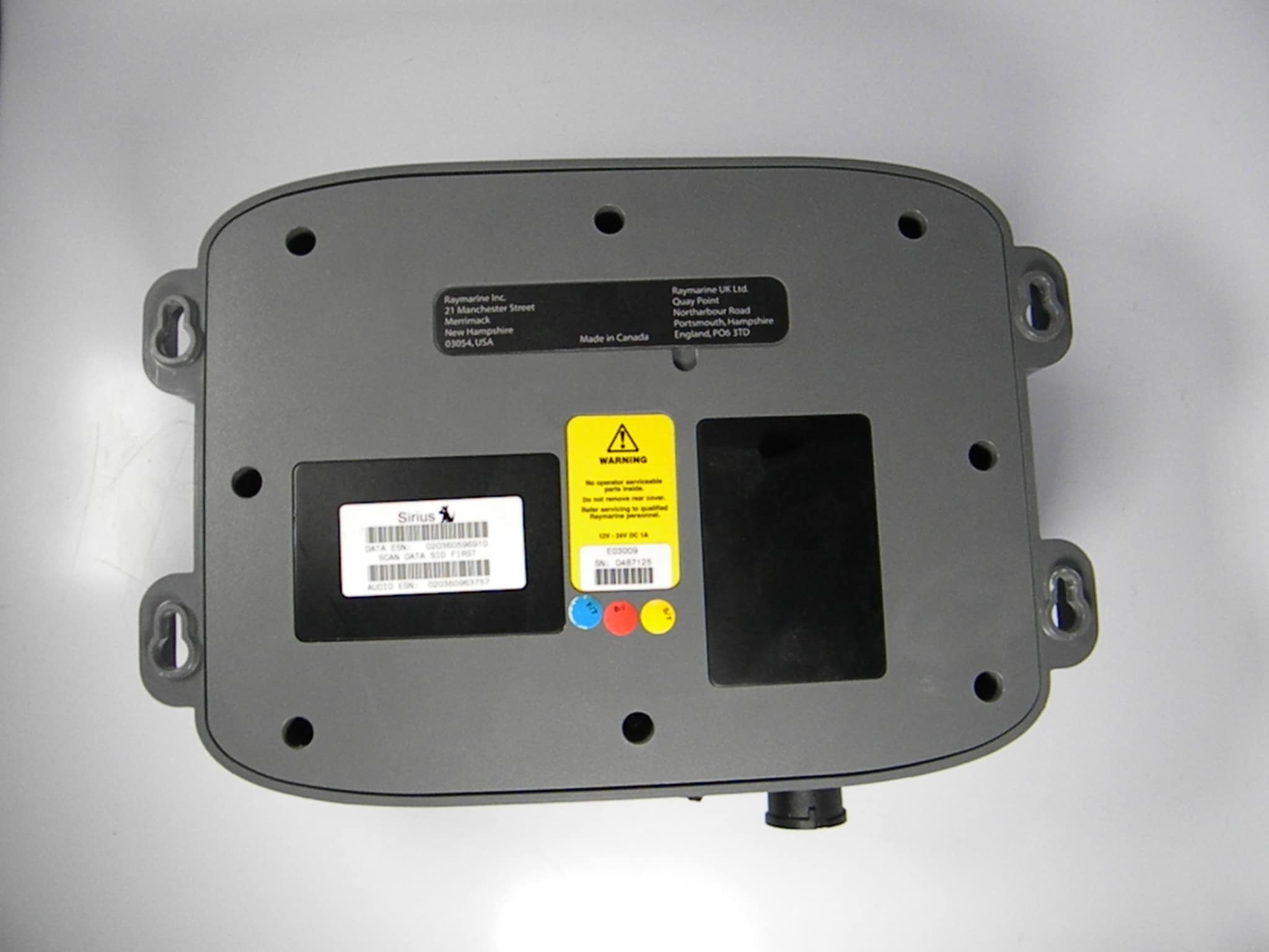 Raymarine SR100 Sirius Satellite Weather Receiver Module only E03009