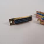 DB25 D-Sub Serial Port 25 Pin Solder Connectors Male BLUE - LOT OF 9 - Image 3