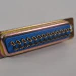DB25 D-Sub Serial Port 25 Pin Solder Connectors Male BLUE - LOT OF 9 - Image 2