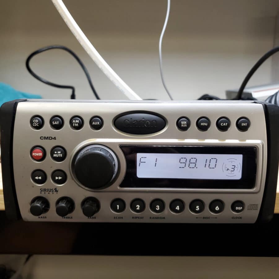 Clarion CMD4 - Marine Grade Stereo Head Unit AM/FM Sirius XM Boat Radio - USED - Image 9