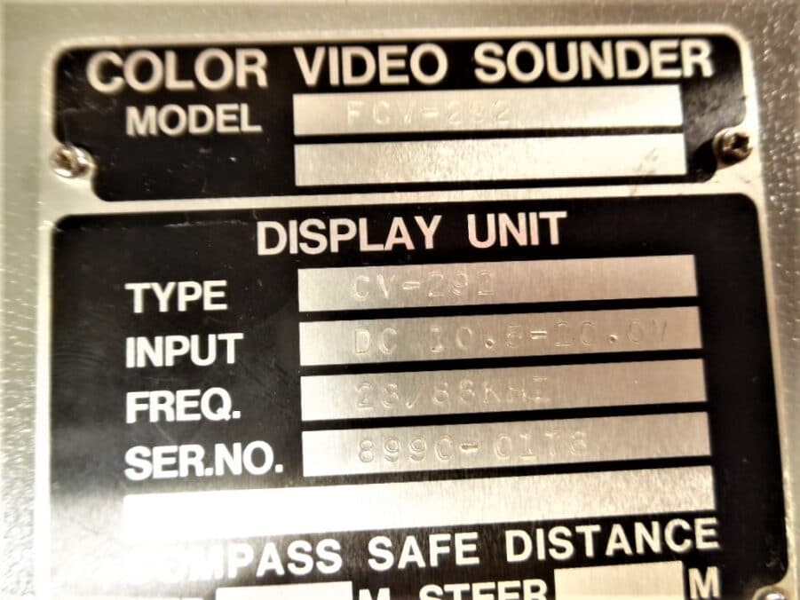 Furuno FCV-292 Color CRT 28/88KHz Sounder Head Unit - Good Cond - TESTED! - Image 11