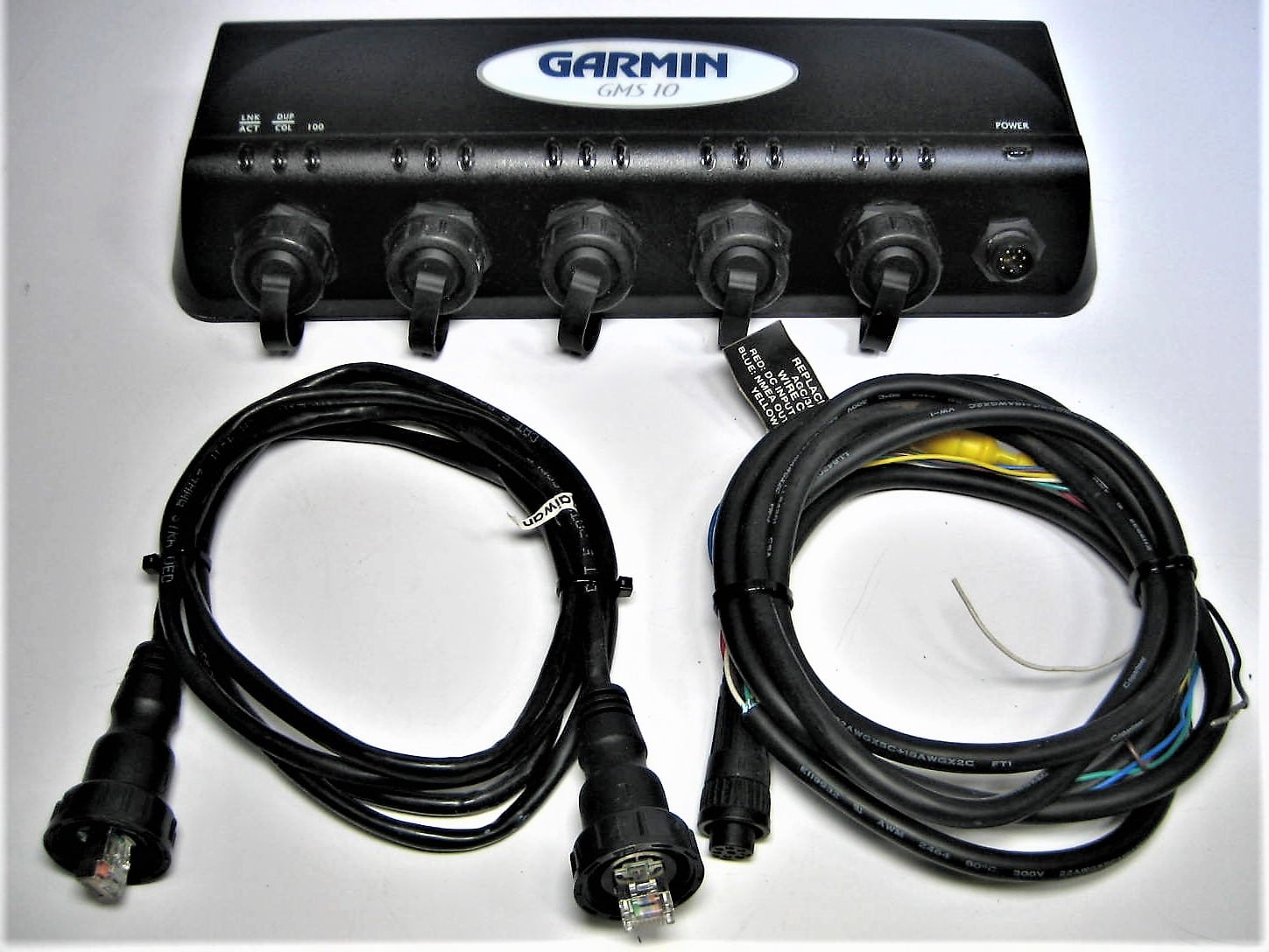 Garmin GMS10 Network Expander Tested w/ Cables Good Cond 90 Day