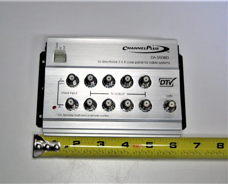 Channel Plus DA-550BID 3x8 Coax Cable Bi-Directional RF Distribution Amp *NEW* - Image 3