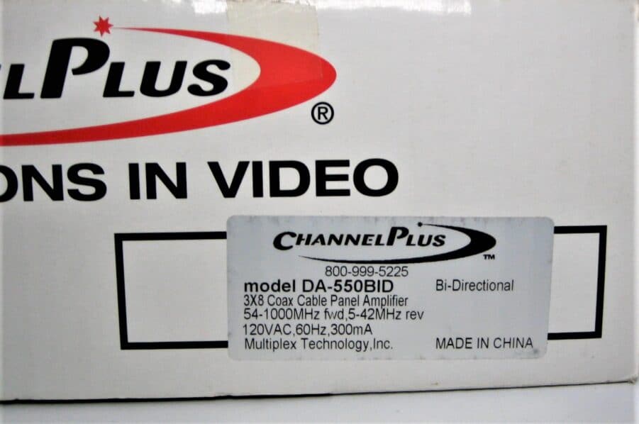 Channel Plus DA-550BID 3x8 Coax Cable Bi-Directional RF Distribution Amp *NEW* - Image 2