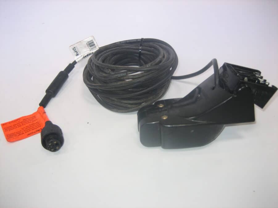 Raymarine P66 Triducer Transom Mount Transducer 50/200khz - E66054 - Good Cond